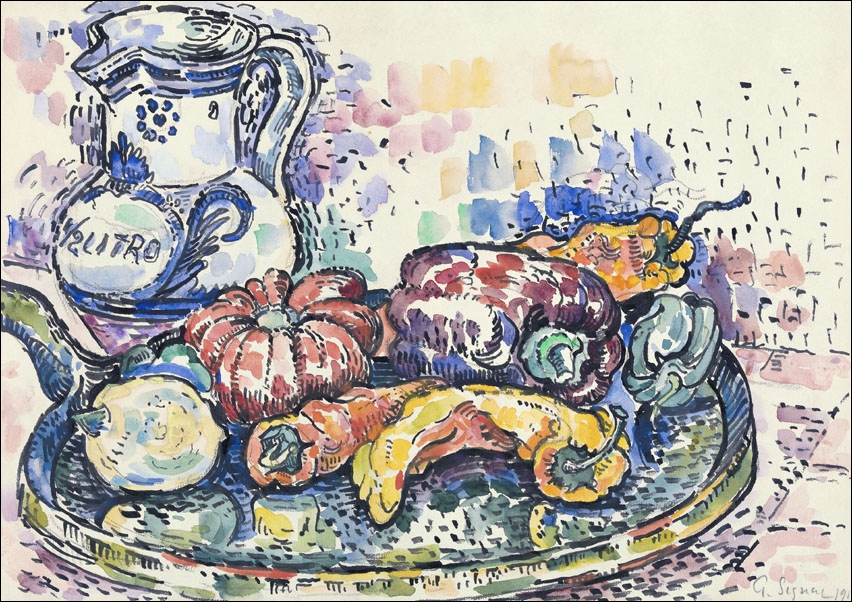 Image of Still Life with Jug, Paul Signac - plakat Wymiar do wyboru: 40x30 cm