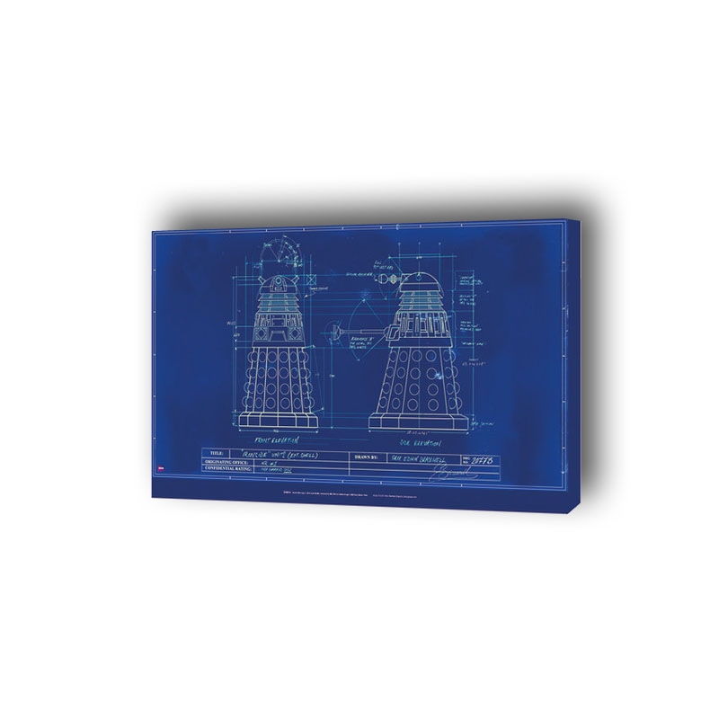 Image of Doctor Who Blueprint - obraz na płótnie