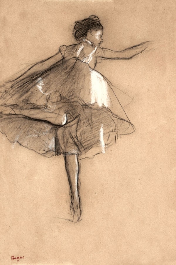 Image of Dancer on pointe, Edgar Degas - plakat Wymiar do wyboru: 50x70 cm