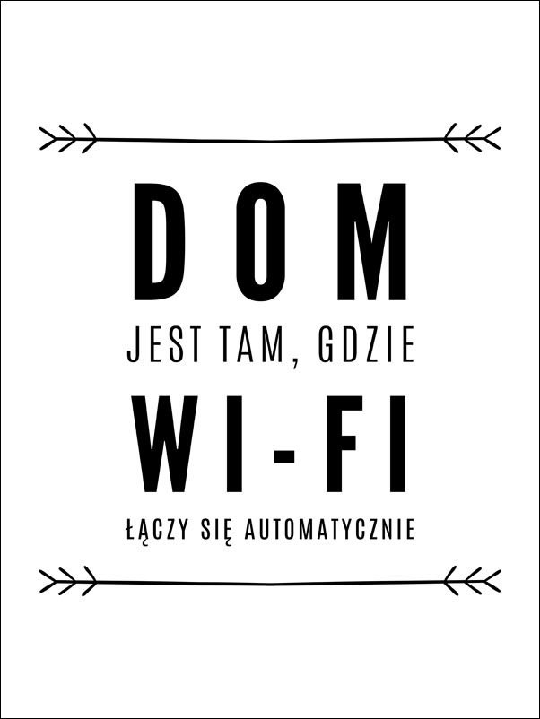 Image of wifi strzałki - plakat Wymiar do wyboru: 20x30 cm