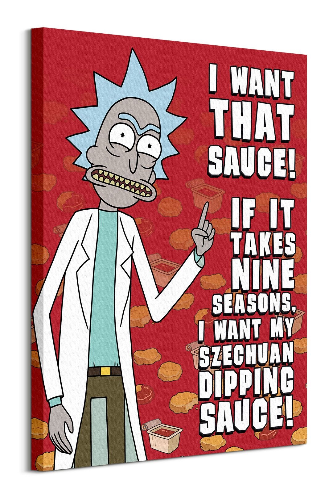 Image of Rick and Morty Szechuan Sauce - obraz na płótnie