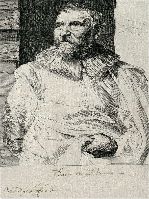 Image of Portrait of Adam van Noort, Anthony van Dyck - plakat Wymiar do wyboru: 60x40 cm