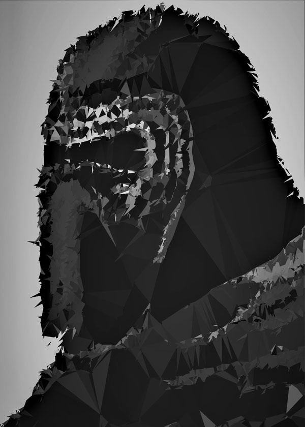 Image of POLYamory - Kylo Ren, Gwiezdne Wojny Star Wars - plakat Wymiar do wyboru: 40x60 cm