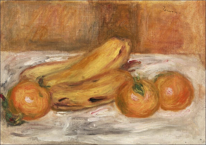 Image of Oranges and Bananas, Auguste Renoir - plakat Wymiar do wyboru: 42x29,7 cm