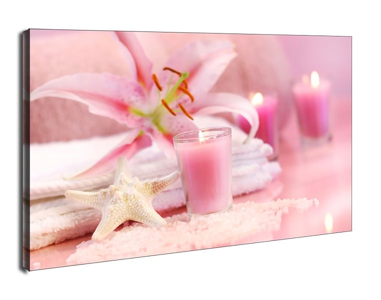 Image of Różowe Spa - obraz na płótnie Wymiar do wyboru: 30x20 cm