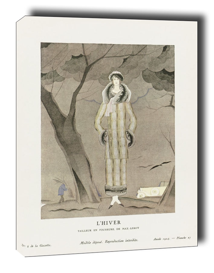 Image of Winter, fur tailor, by MaxLeroy, Charles Martin - obraz na płótnie Wymiar do wyboru: 70x100 cm