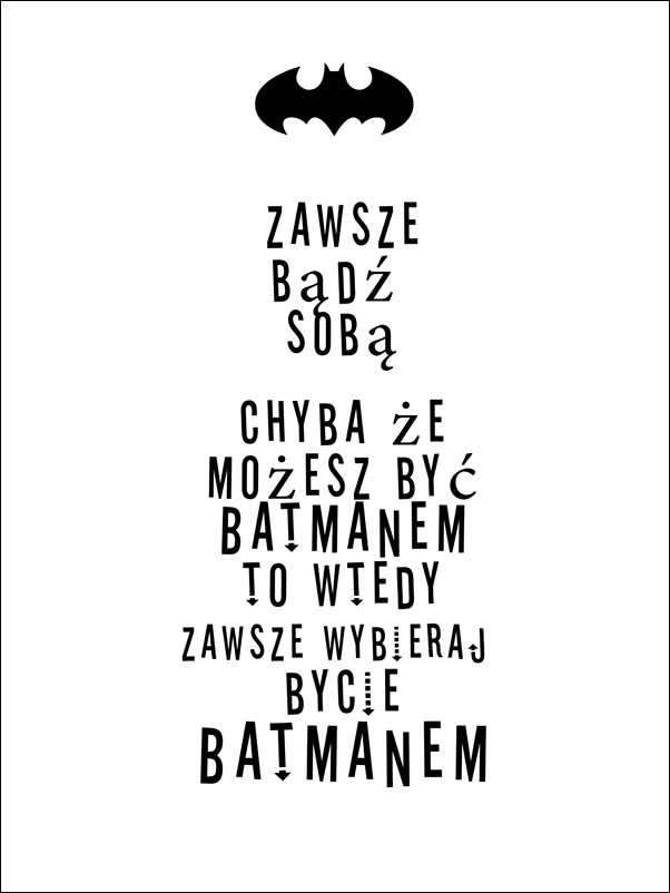 Image of Zawsze Bądź Sobą - plakat Wymiar do wyboru: 30x40 cm