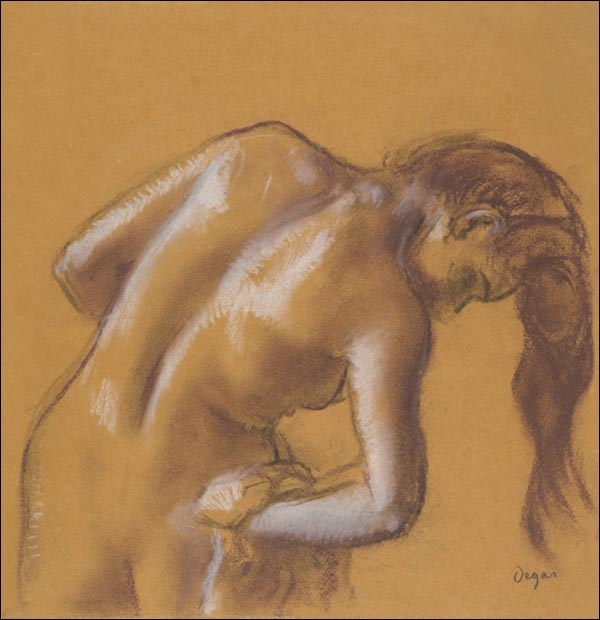 Image of Nude lady, Edgar Degas - plakat Wymiar do wyboru: 30x30 cm