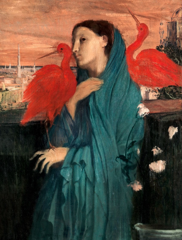 Image of Young Woman with Ibis, Edgar Degas - plakat Wymiar do wyboru: 40x60 cm