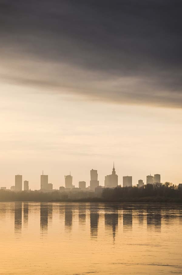 Image of Warszawa Słonecznie - plakat premium Wymiar do wyboru: 100x140 cm