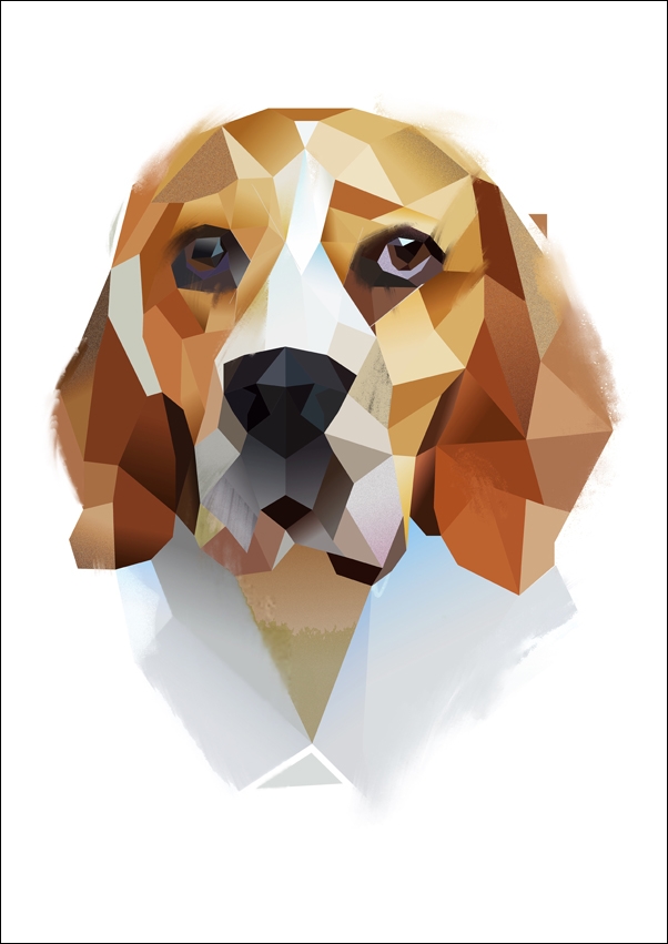 Image of Beagle - plakat Wymiar do wyboru: 30x40 cm