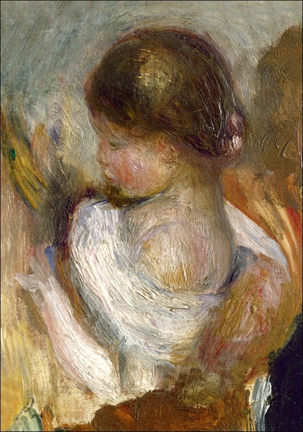 Image of Young Girl Reading, Auguste Renoir - plakat Wymiar do wyboru: 30x40 cm