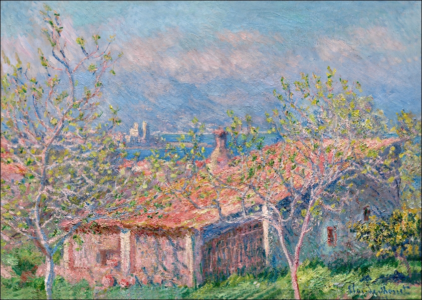 Image of Gardener's House at Antibes, Claude Monet - plakat Wymiar do wyboru: 70x50 cm