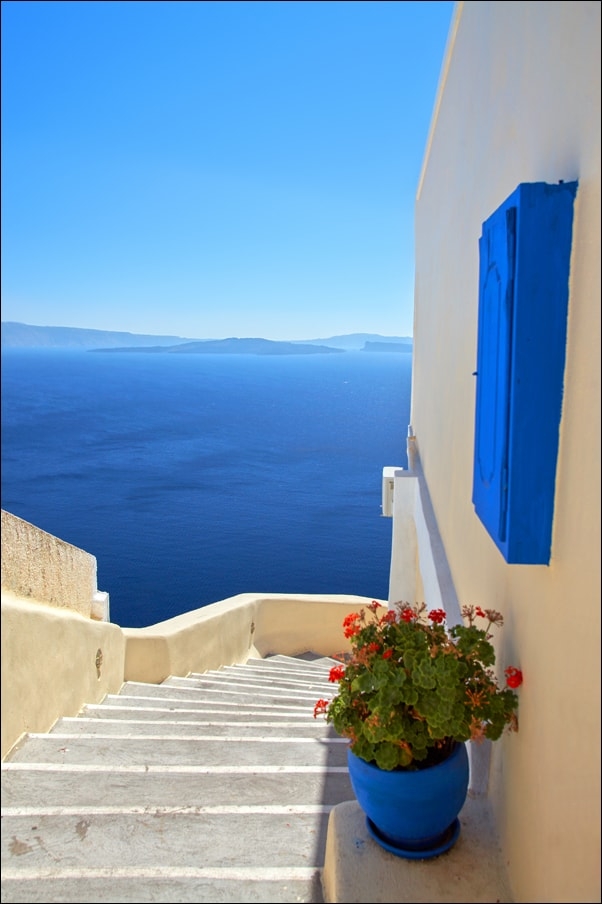 Image of Grecja. Santorini. - plakat Wymiar do wyboru: 50x70 cm
