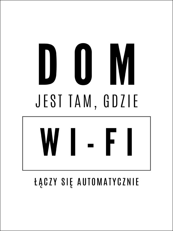 Image of wifi - plakat Wymiar do wyboru: 59,4x84,1 cm