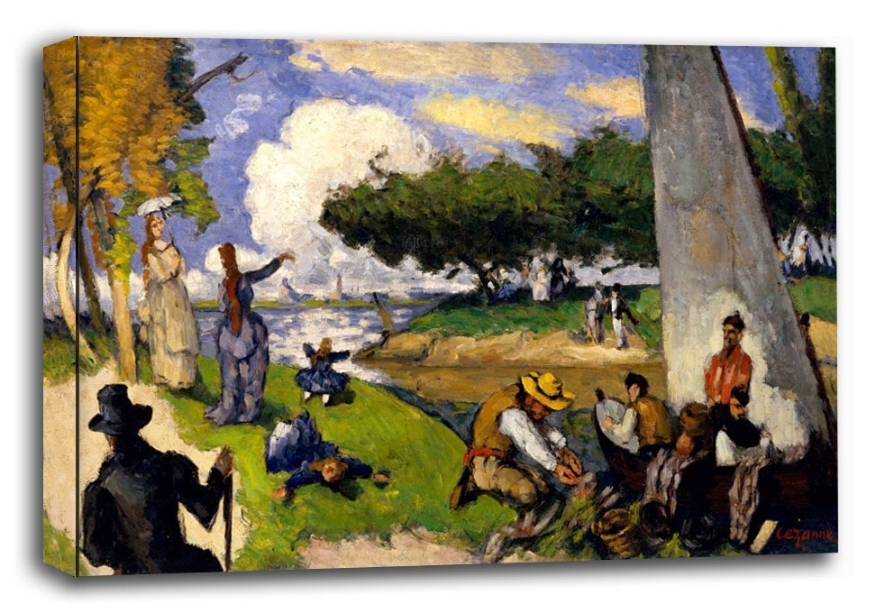 Image of The Fishermen, Paul Cézanne - obraz na płótnie Wymiar do wyboru: 50x40 cm