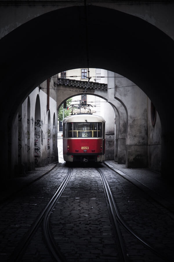 Image of Praga, Tramwaj II - plakat premium Wymiar do wyboru: 59,4x84,1 cm