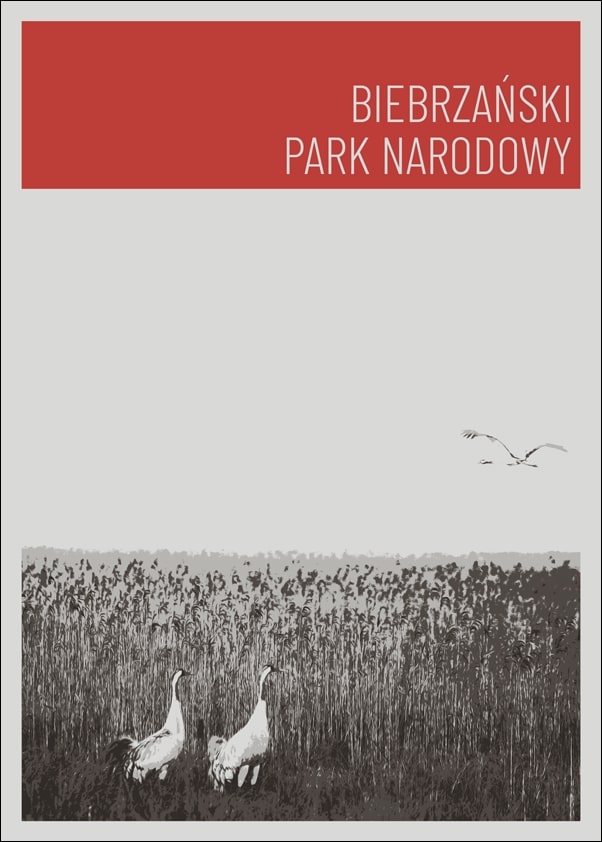 Image of Parki Narodowe, Biebrza red - plakat Wymiar do wyboru: 50x70 cm