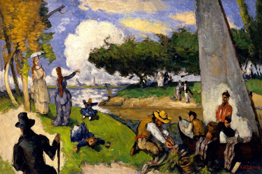 Image of The Fishermen, Paul Cézanne - plakat Wymiar do wyboru: 50x40 cm