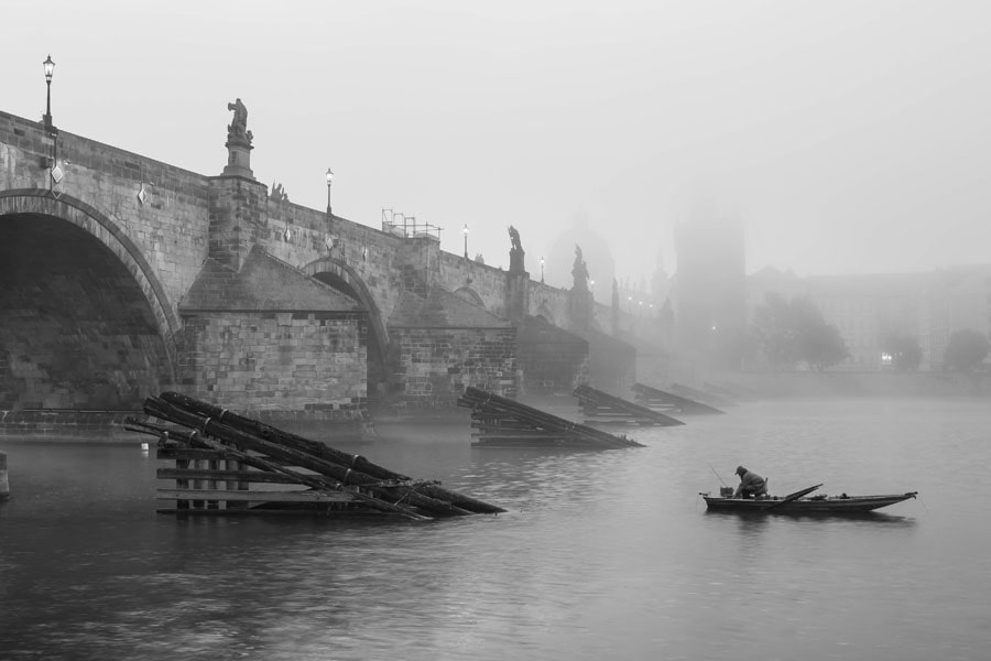 Image of Praga, most - plakat Wymiar do wyboru: 91,5x61 cm