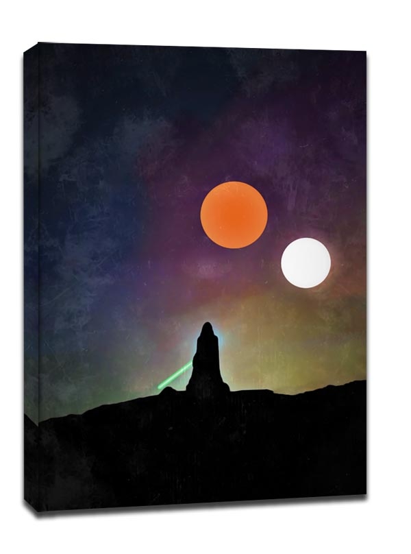 Image of Star Wars Gwiezdne Wojny Vintage Poster v2 - obraz na płótnie Wymiar do wyboru: 90x120 cm
