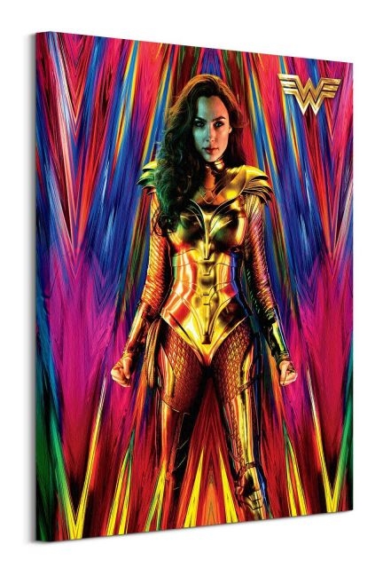 Image of Wonder Woman 1984 Neon Static - obraz na płótnie