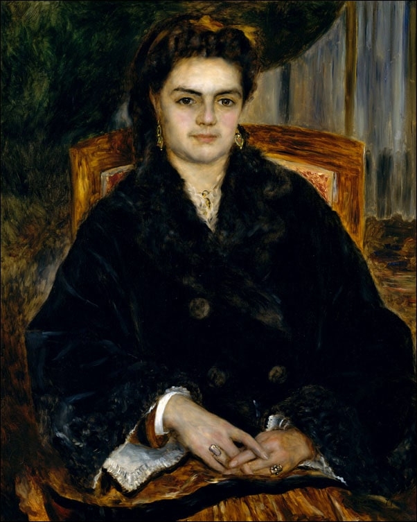 Image of Madame Édouard Bernier (Marie Octavie Stéphanie Laurens, 1838–1920), Auguste Renoir - plakat Wymiar do wyboru: 70x100 cm