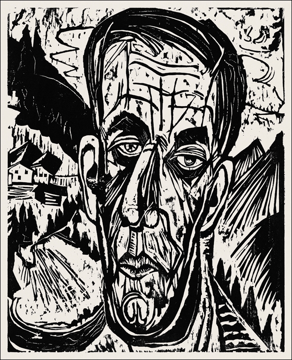 Image of Head of van de Velde, Bright, Ernst Ludwig Kirchner - plakat Wymiar do wyboru: 42x59,4 cm