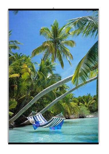 Image of Wieszak czarny na plakat 62 cm