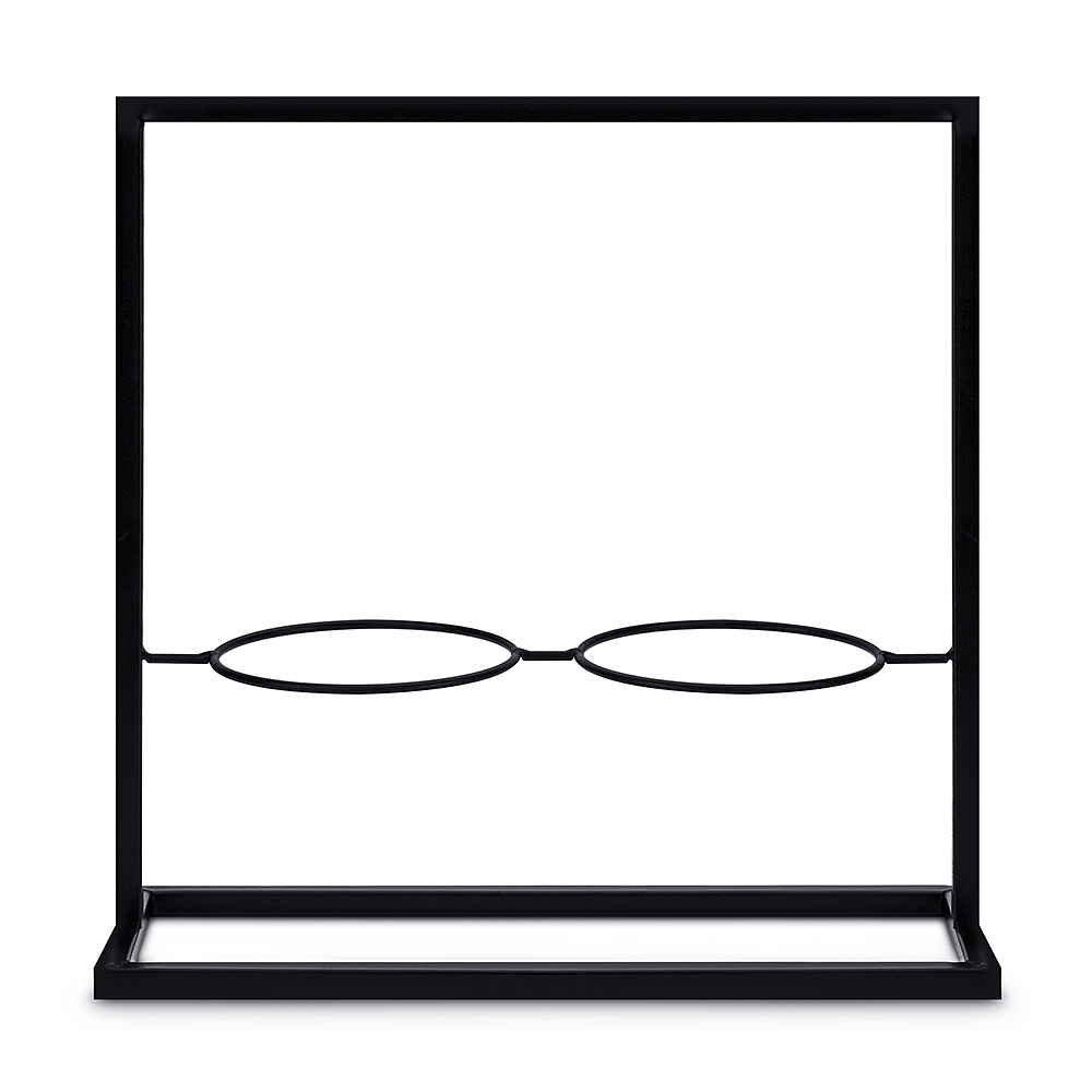Image of kwietnik metalowy okulary czarny