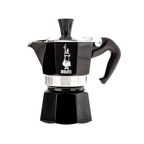 Image of bialetti moka express 1 filiżanka espresso czarna - włoska kawiarka aluminiowa ciśnieniowa
