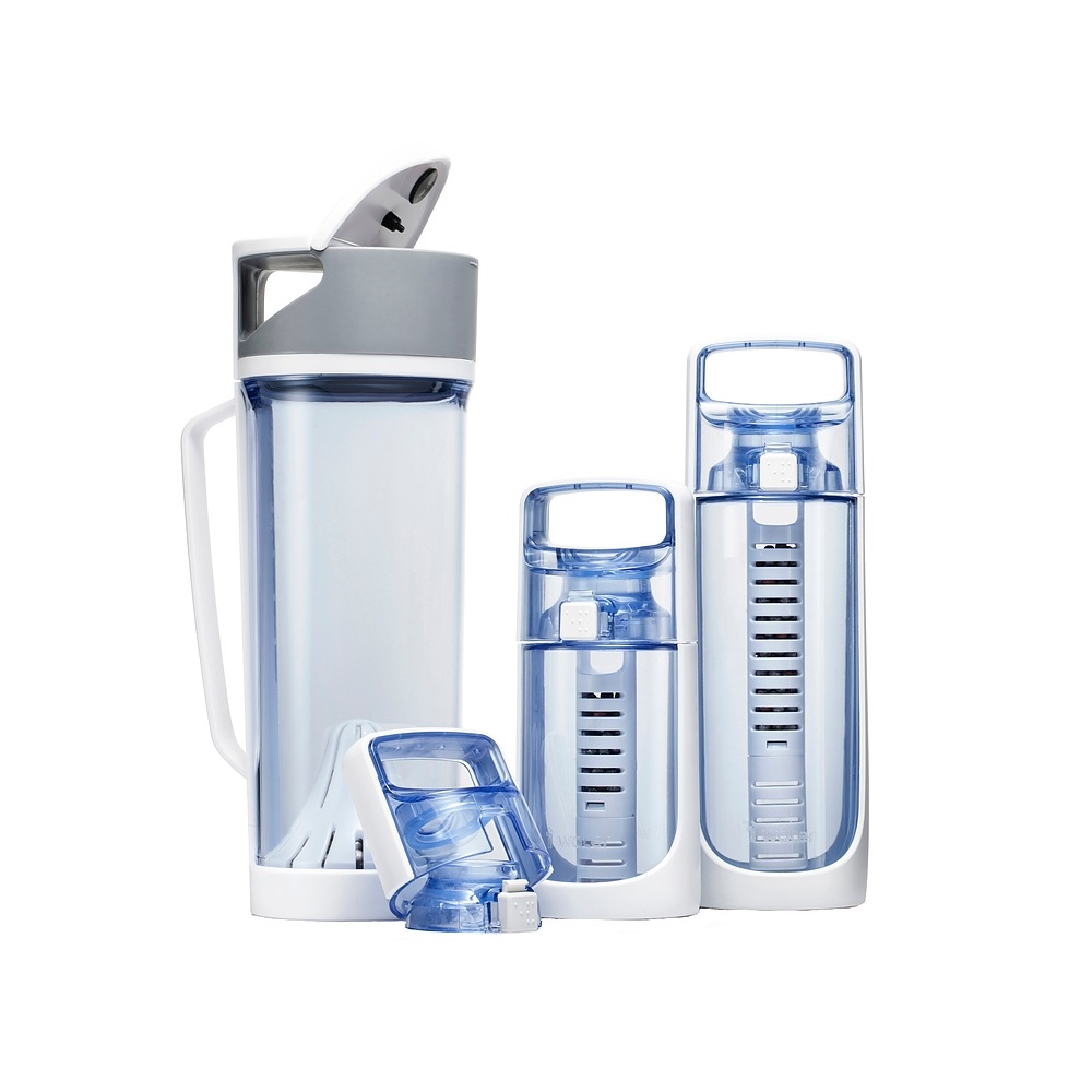 Image of dzbanek filtrujący z butelkami z tritanu i-water 3w1