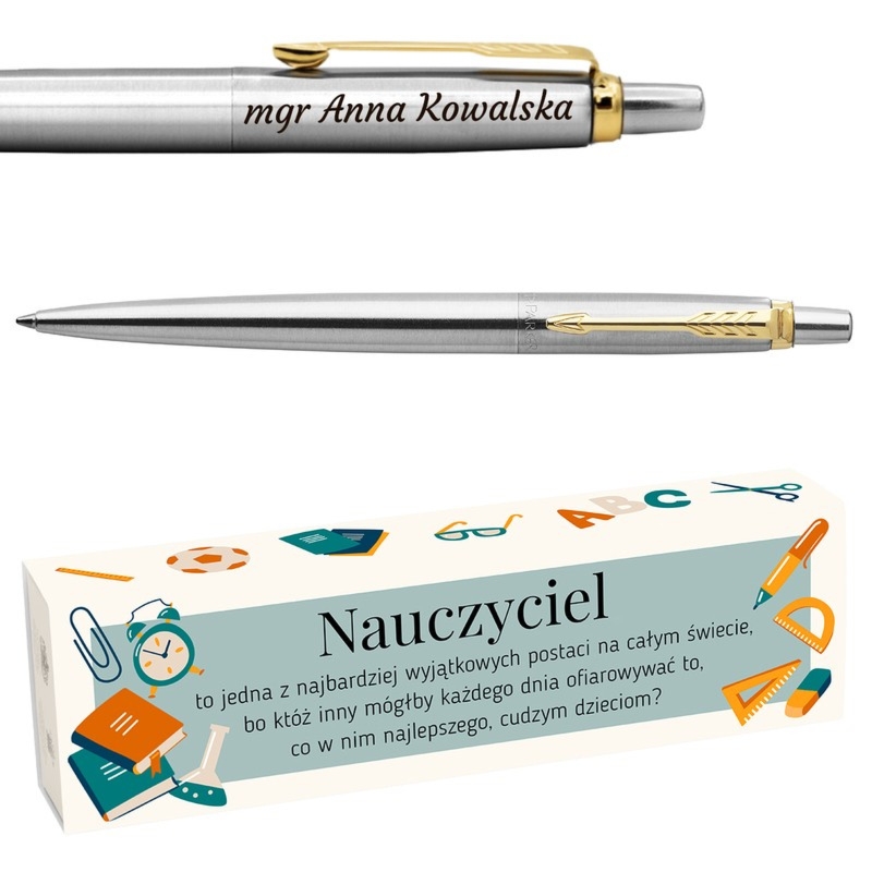 Długopis na koniec roku Parker Jotter GT z grawerem i owijką