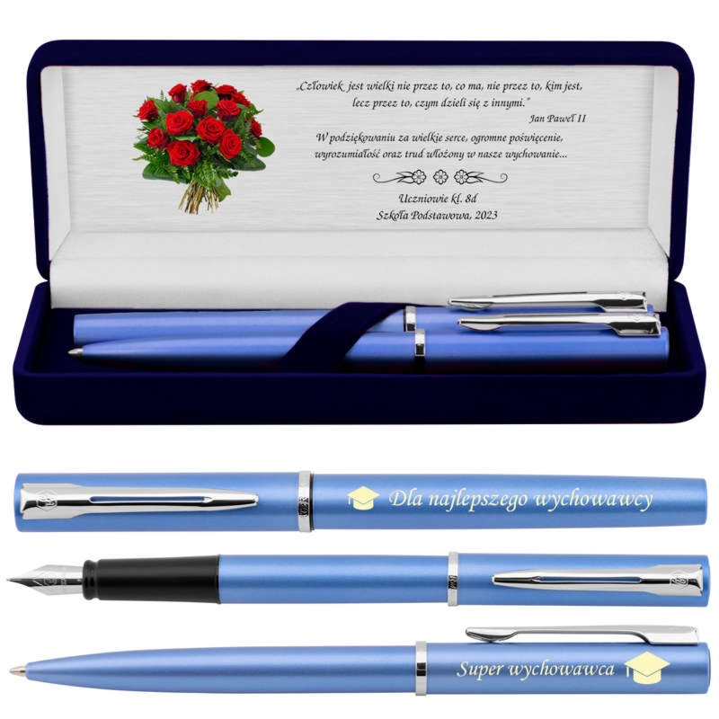 Prezent dla nauczyciela na zakończenie roku Waterman Allure z grawerem