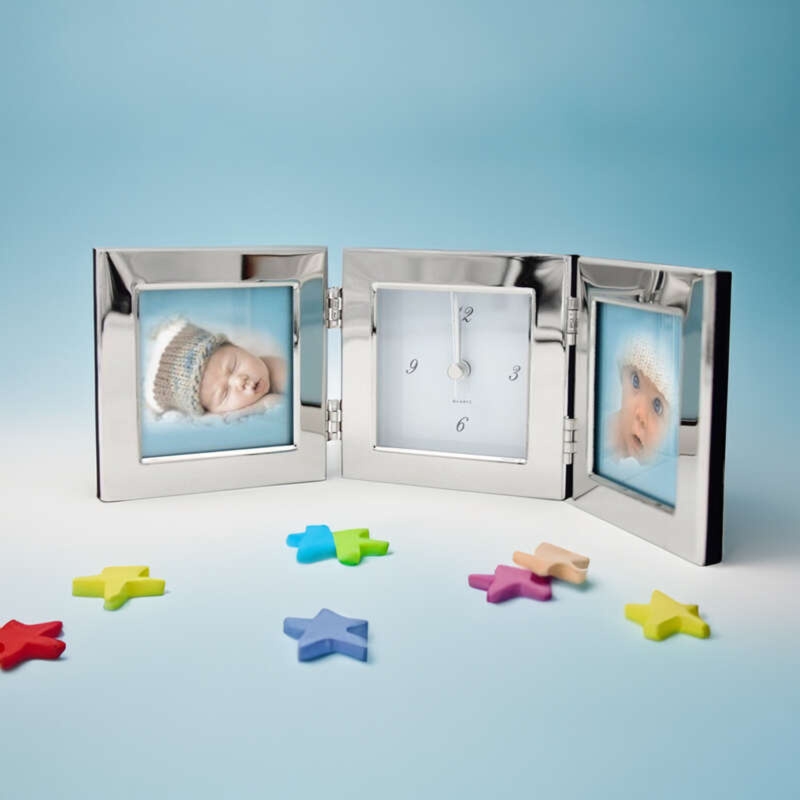 Zegar ramka na zdjęcia Prezent na Urodziny GRAWER