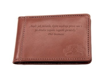 Ekskluzywne ciemno brązowe etui na dokumenty z naturalnej skóry włoskiej GRAWER