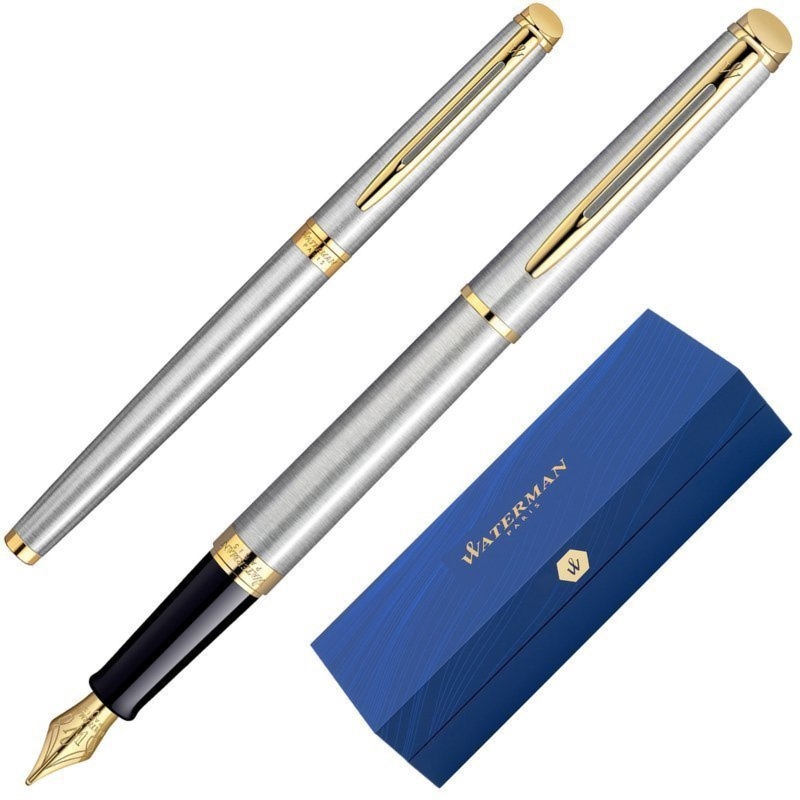 Pióro wieczne Waterman Hemisphere stal satynowa GT w etui