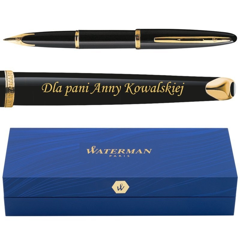 Pióro wieczne Waterman Carène Morze Czarne GT z grawerem