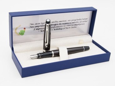 Pióro wieczne Waterman Expert ciemny brąz CT z grawerem