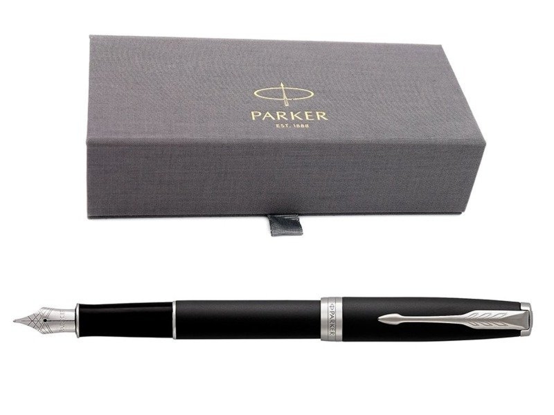 Pióro wieczne Parker Sonnet CT Black Lacquer czarny mat w etui