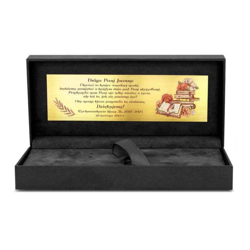 Pudełko Parker Prestige szare na pióro i długopis z dedykacją