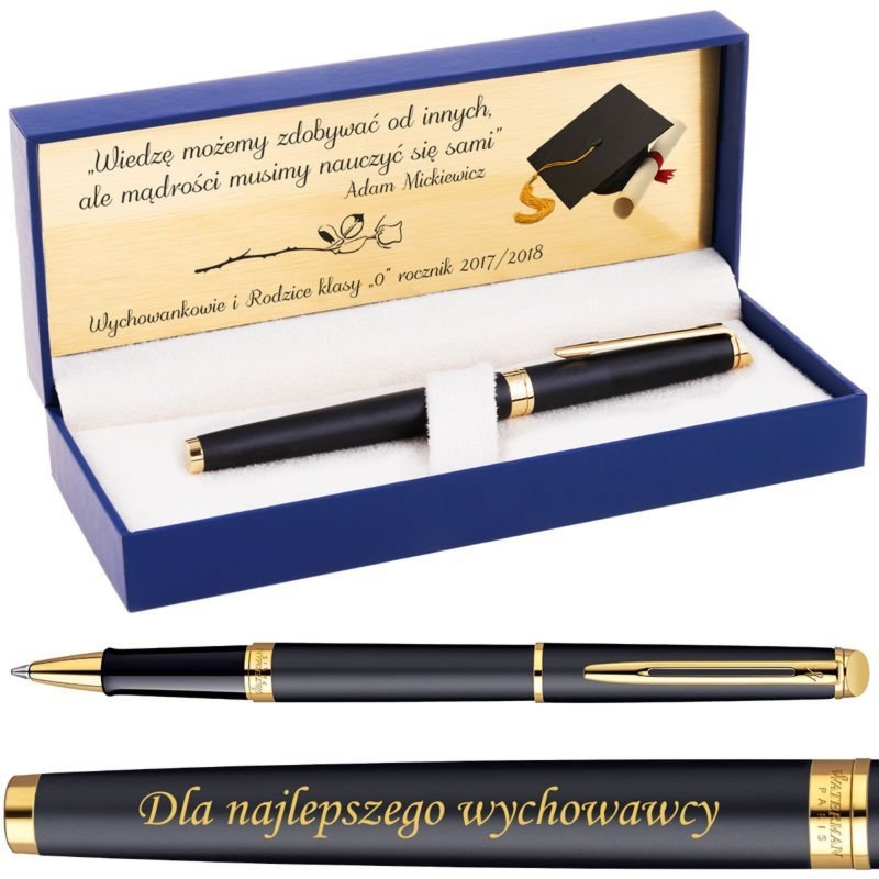 Pióro kulkowe Waterman Hemisphere czarny mat GT z grawerem