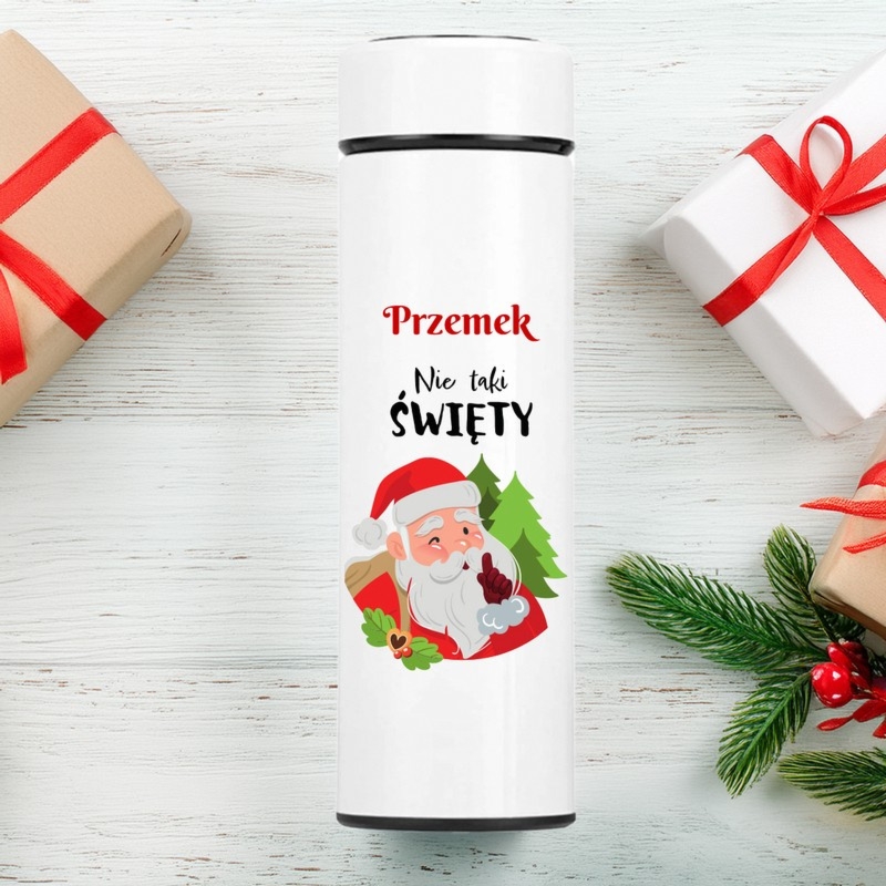 Kubek termiczny z kolorowym nadrukiem – trwały i praktyczny prezent na Święta