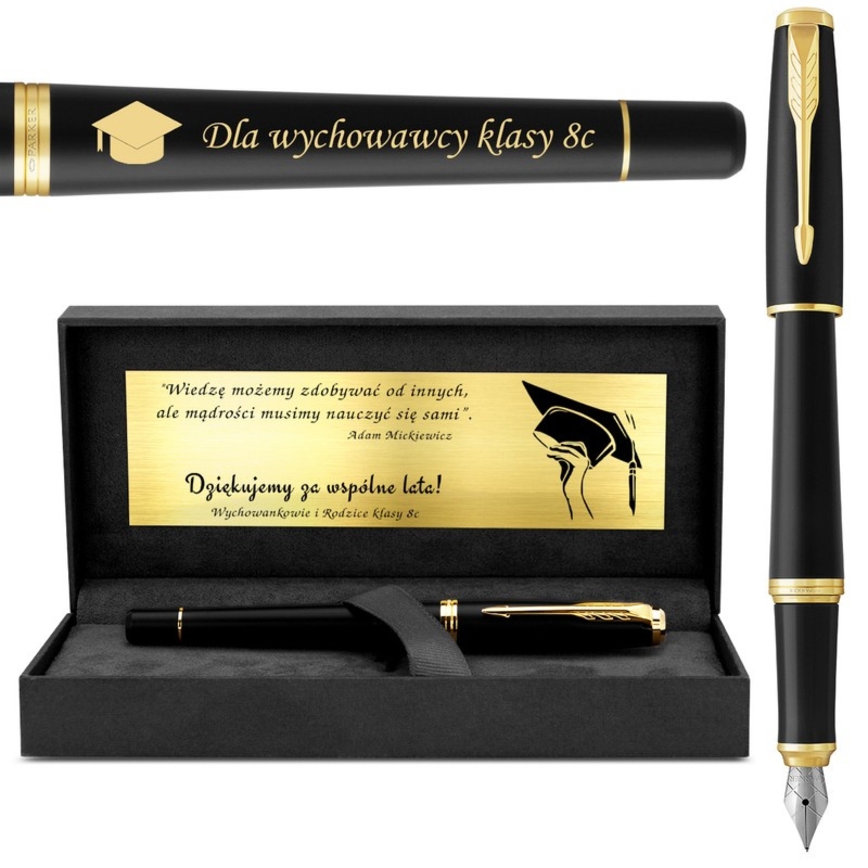Parker Urban Muted Black GT – pióro wieczne z grawerem