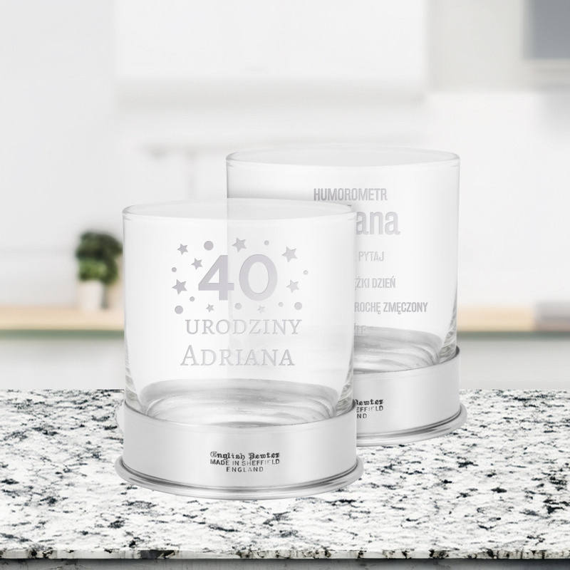 Szklanki do whisky / Zestaw prezentowy 2 szklanki/ Prezent dla taty / własny grawer