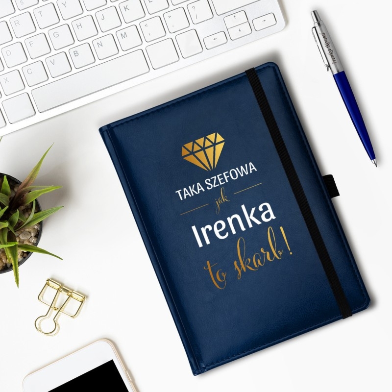 Prezent dla szefowej: notes Nebraska z nadrukiem UV i Parker