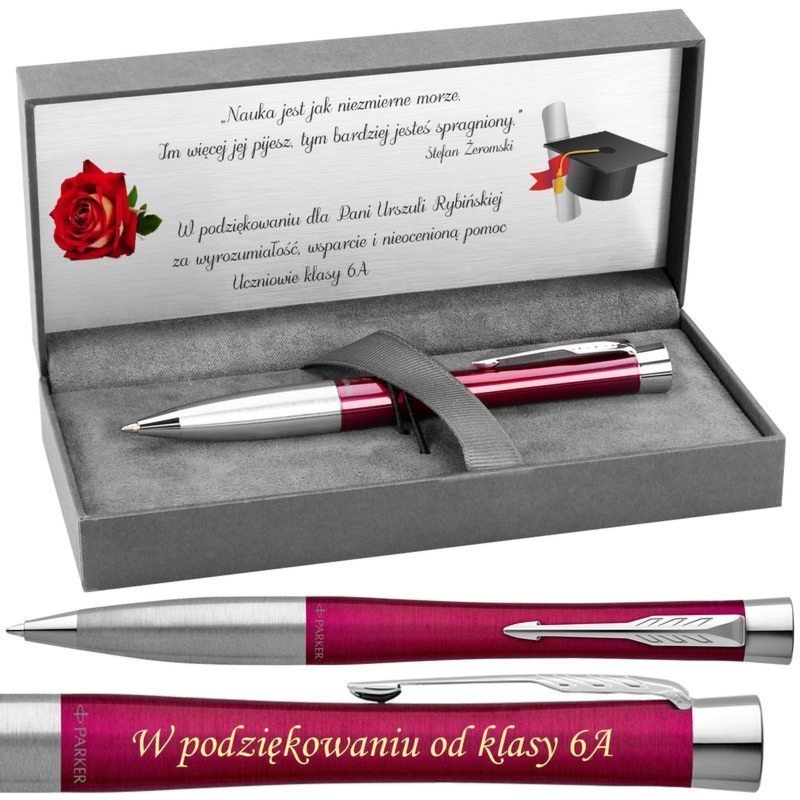 Długopis Parker Urban Twist magenta z grawerem i dedykacją