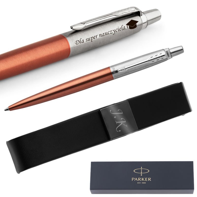 Długopis Parker Jotter CT Chelsea Orange z grawerem i etui