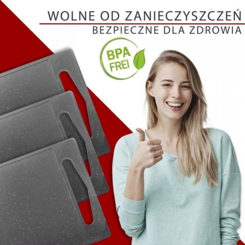 Zestaw desek do krojenia 3 elementy Classbach C-SB 4012 K (szary) Oficjalny sklep Classbach