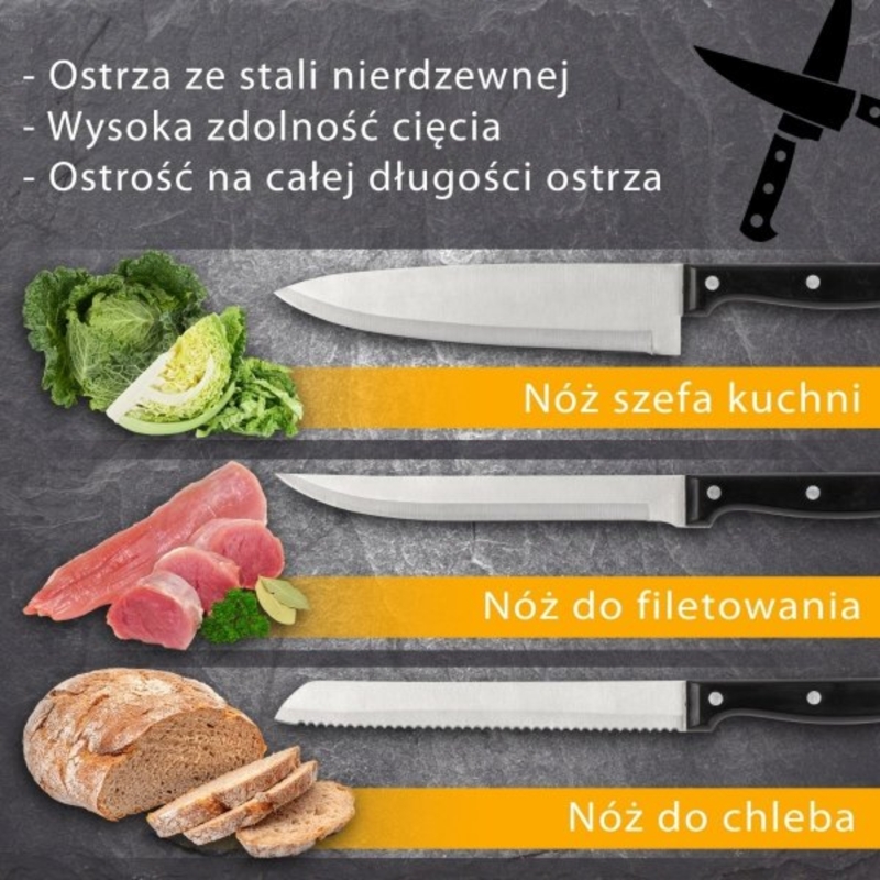 Zestaw noży 14 elementów Classbach C-MBS 4019 Oficjalny sklep Classbach
